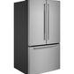 Haier QNE27JYMFS Energy Star® 27.0 Cu. Ft. Fingerprint Resistant French-Door Refrigerator