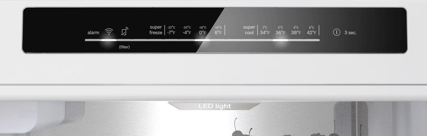 Bosch B24CB80ESS 800 Series Freestanding Bottom Freezer Refrigerator 24" Easy Clean Stainless Steel