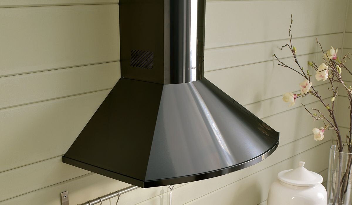 Faber TEND30BSV 30" Rounded Pyramid Wall Hood With Variable Air Management