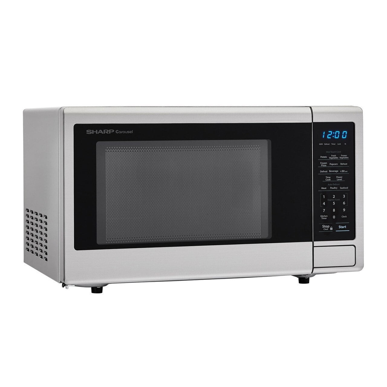 Sharp SMC1132CS 1.1 Cu. Ft. 1000W Sharp Stainless Steel Carousel Countertop Microwave Oven