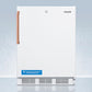 Summit FF7LWBITBCADA Ada Compliant Built-In Undercounter All-Refrigerator For General Purpose Or Commercial Use, With Pure Copper Handle, Lock, Auto Defrost Operation, And White Exterior