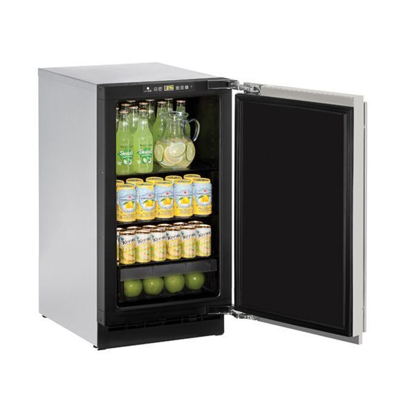 U-Line U2218RS00B 2218R 18" Refrigerator With Stainless Solid Finish (115 V/60 Hz Volts /60 Hz Hz)