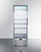 Summit ACR1415LH 14 Cu.Ft. Pharmaceutical All-Refrigerator With A Glass Door, Lock, Digital Thermostat, And A Stainless Steel Interior And Exterior Cabinet