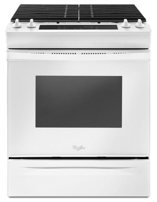 Whirlpool WEG515S0FW 5.0 Cu. Ft. Front Control Gas Range With Cast-Iron Grates