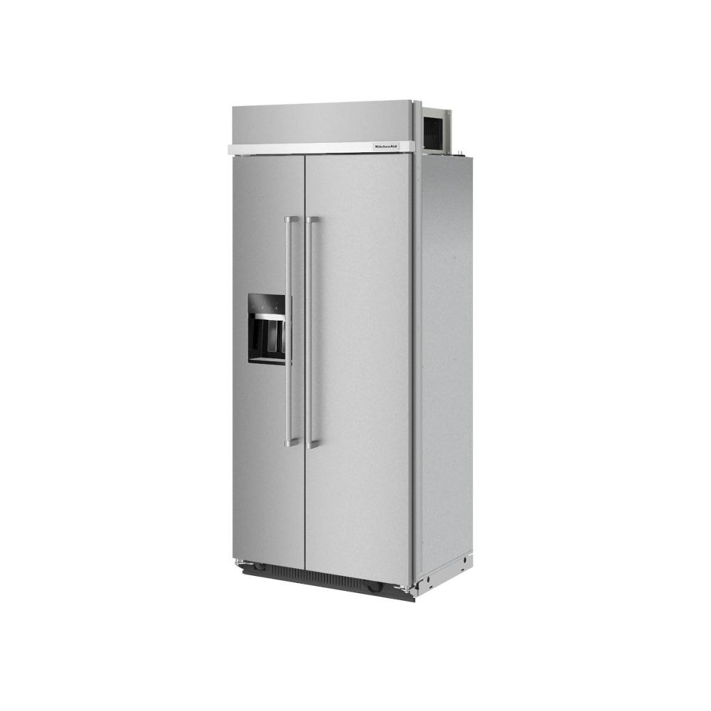 Kitchenaid KBSD708MPS 29.4 Cu. Ft. 48" Built-In Side-By-Side Refrigerator With Ice And Water Dispenser