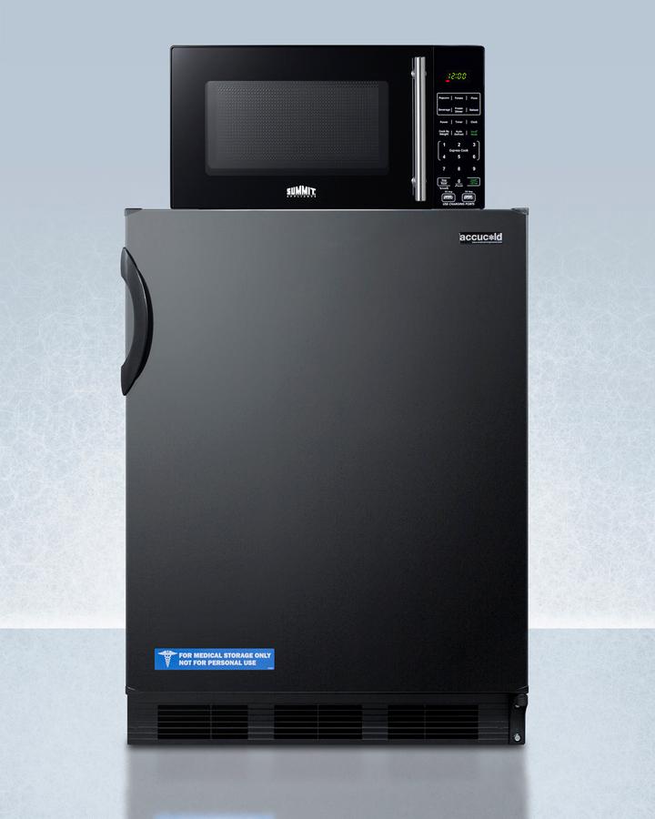 Summit MRF66BKA Microwave/Refrigerator-Freezer Combination With Allocator