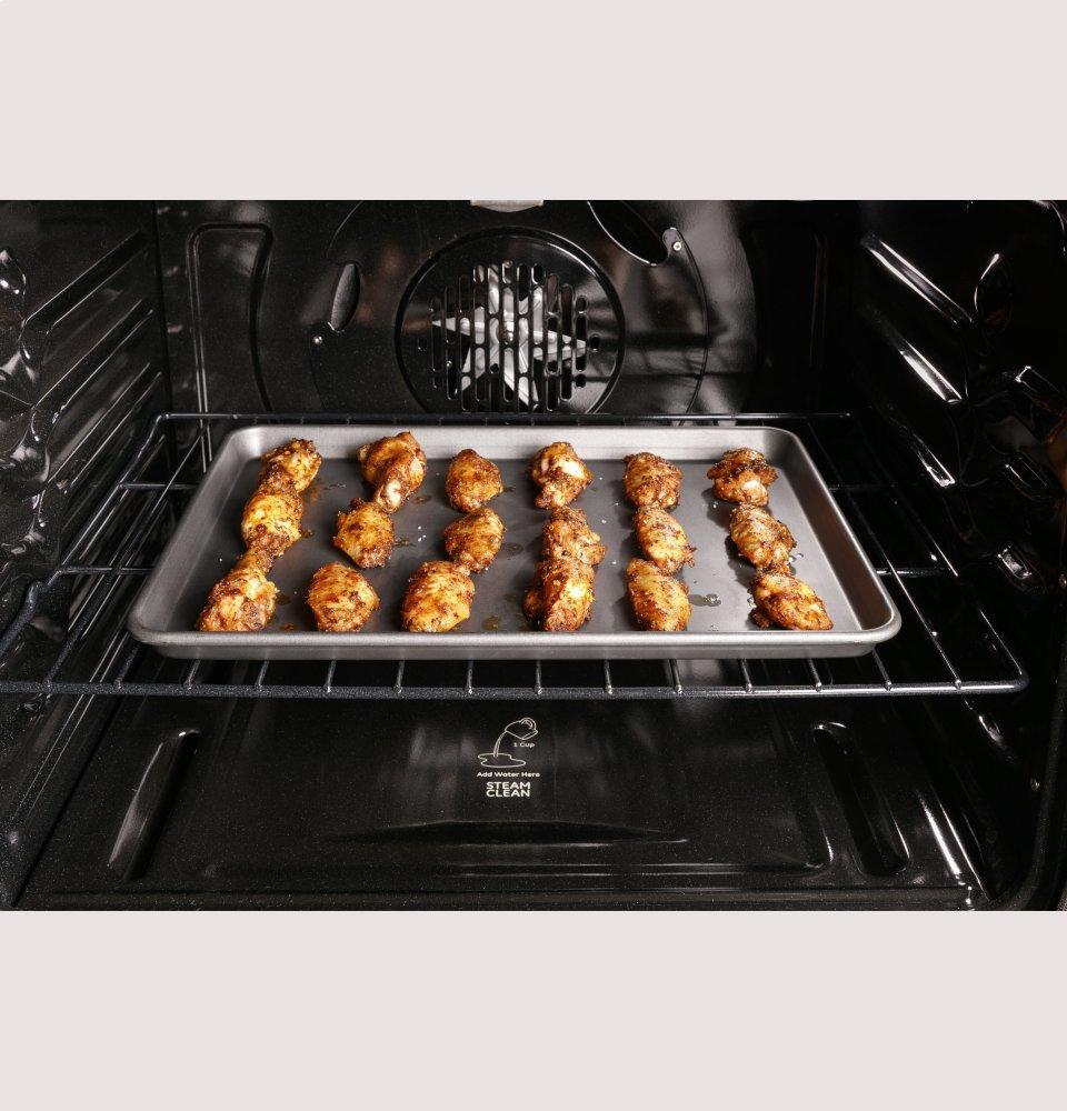 Ge Appliances PGB965BPTS Ge Profile&#8482; 30" Free-Standing Gas Double Oven Convection Range With No Preheat Air Fry
