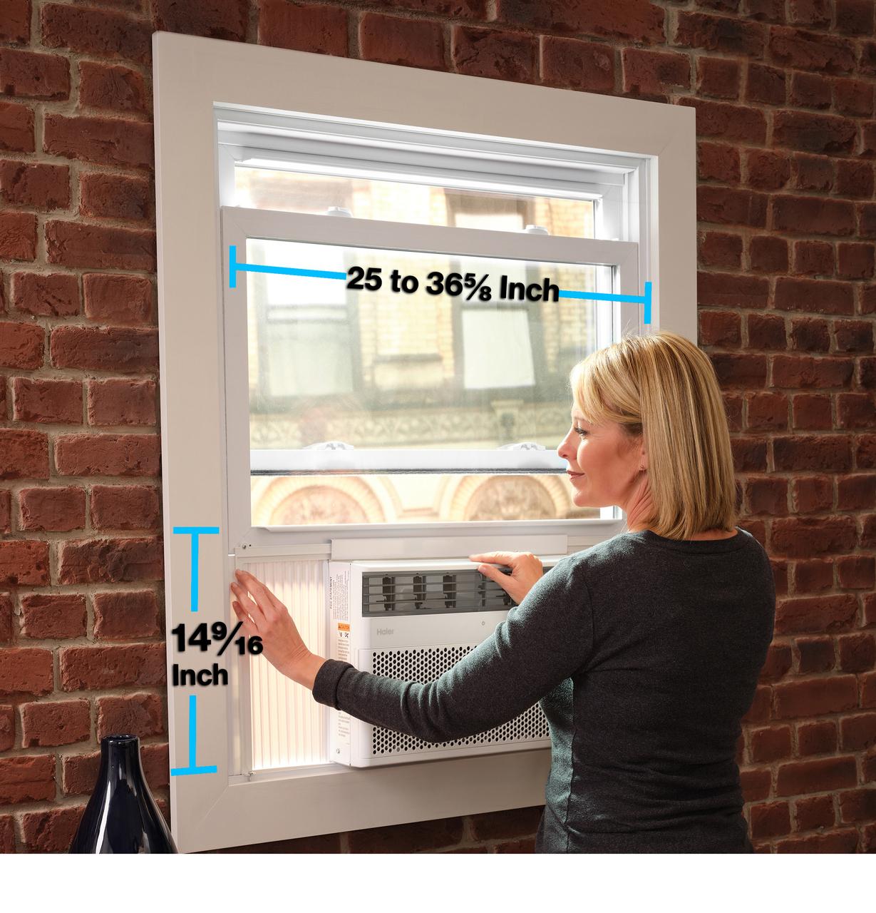 Haier QHEK10AC Haier 10,000 Btu Smart Electronic Window Air Conditioner For Medium Rooms Up To 450 Sq. Ft.