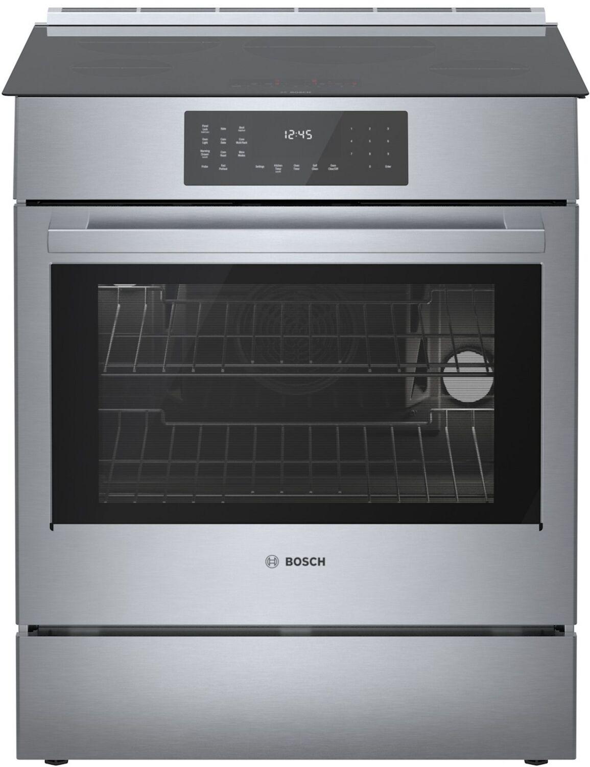 Bosch HII8057U 800 Series Induction Slide-In Range 30'' Stainless Steel Hii8057U