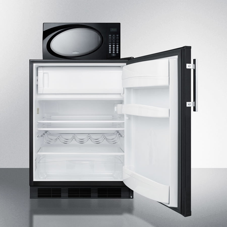 Summit MRF663B Microwave/Refrigerator-Freezer Combination