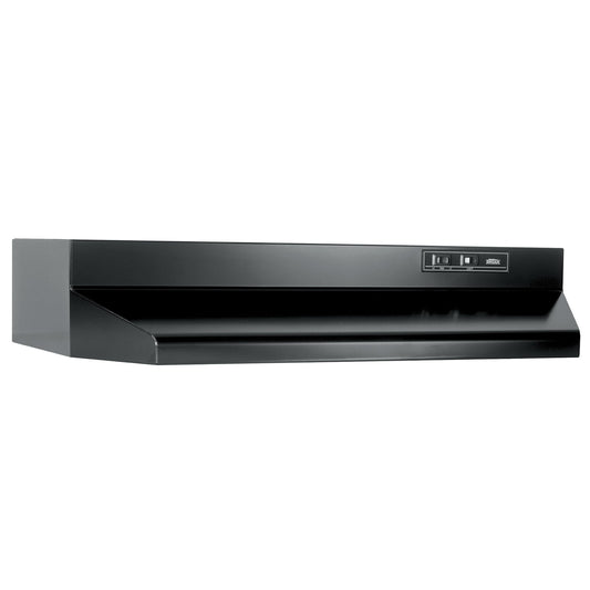 Broan 403023 Broan® 30-Inch Ducted Under-Cabinet Range Hood, 160 Cfm, Black