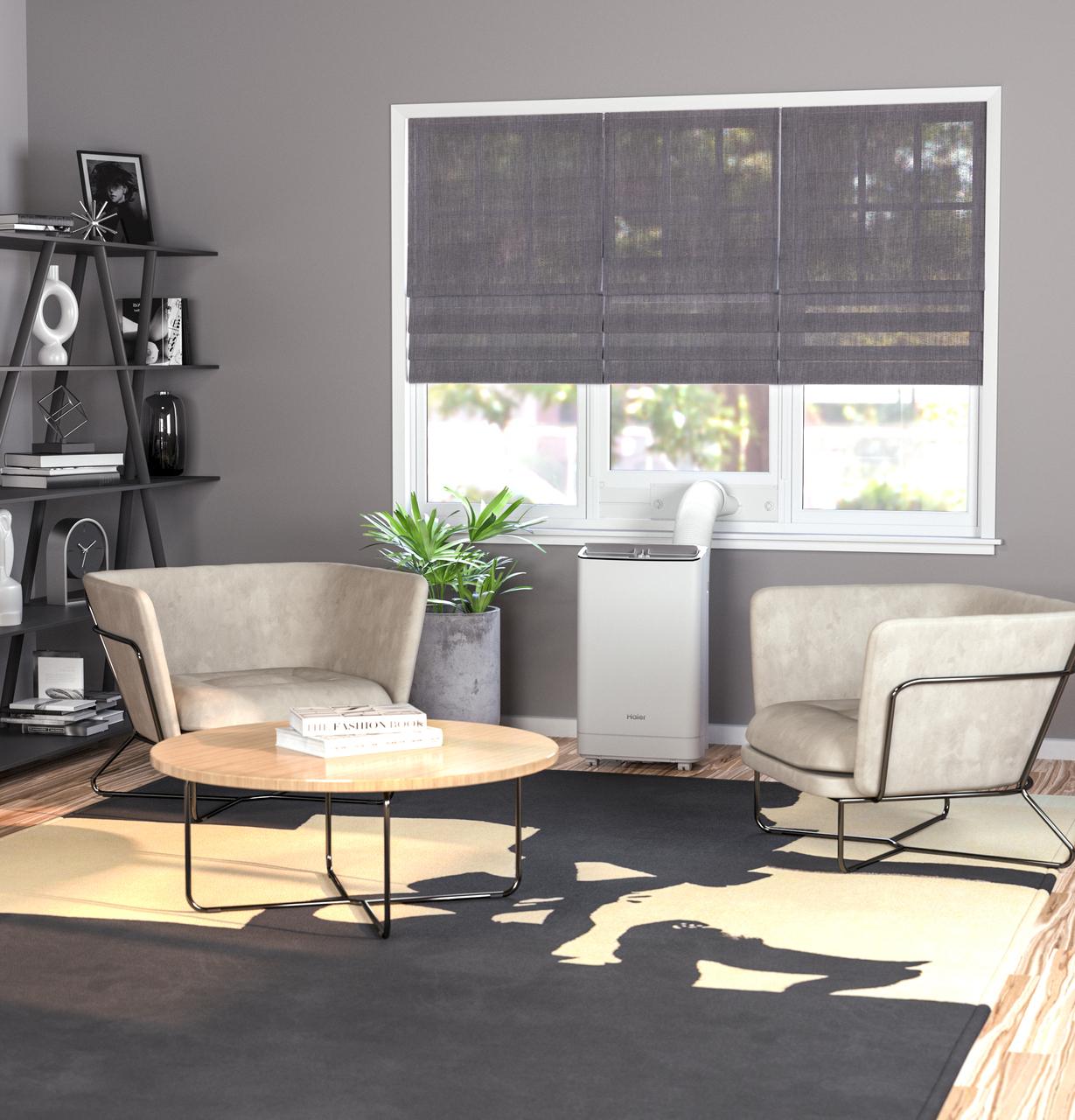 Haier QPCA11YBMW Haier 11,000 Btu Portable Air Conditioner For Medium Rooms Up To 450 Sq Ft. (7,800 Btu Sacc)