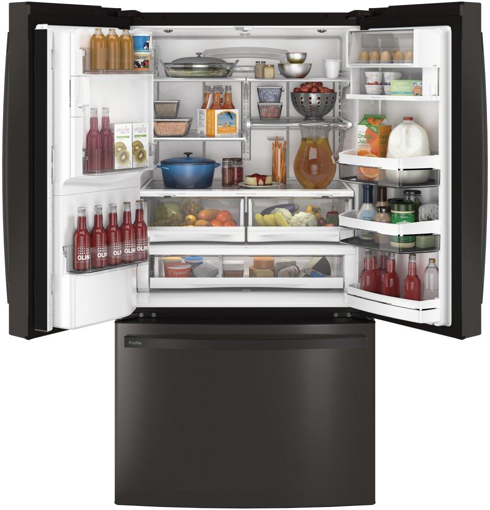 Ge Appliances PFE28KBLTS Ge Profile&#8482; Series Energy Star® 27.7 Cu. Ft. French-Door Refrigerator With Hands-Free Autofill