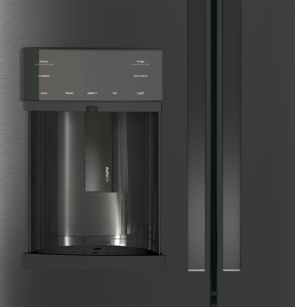 Ge Appliances PYE22KBLTS Ge Profile™ Series Energy Star® 22.1 Cu. Ft. Counter-Depth French-Door Refrigerator With Hands-Free Autofill