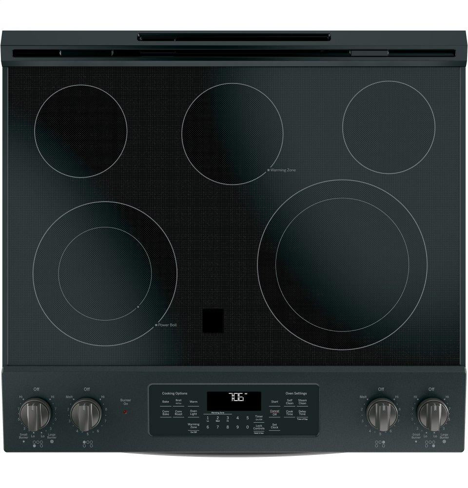 Ge Appliances JS760FLDS Ge® 30" Slide-In Electric Convection Range