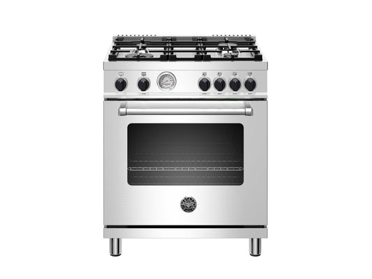 Bertazzoni MAST304GASXV 30 Inch All Gas Range, 4 Burner Stainless Steel