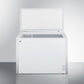 Summit SCFM92 Commercially Listed 9 Cu.Ft. Manual Defrost Chest Freezer In White With Stainless Steel Corner Protectors