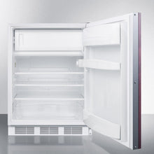 Summit AL650BIIF Built-In Undercounter Ada Compliant Refrigerator-Freezer For General Purpose Use, Cycle Defrost W/Dual Evaporator Cooling, Panel-Ready Door, And White Cabinet