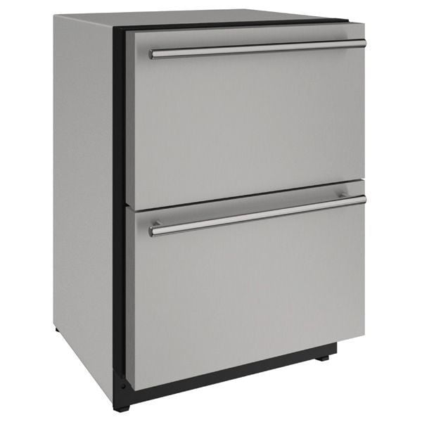 U-Line U2224DWRS00A 2224Dwr 24" Refrigerator Drawers With Stainless Solid Finish (115 V/60 Hz Volts /60 Hz Hz)