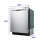 Element Appliance ENB6632PEBS Element 24 Front Control Built-In Dishwasher - Stainless Steel (Enb6632Pebs)