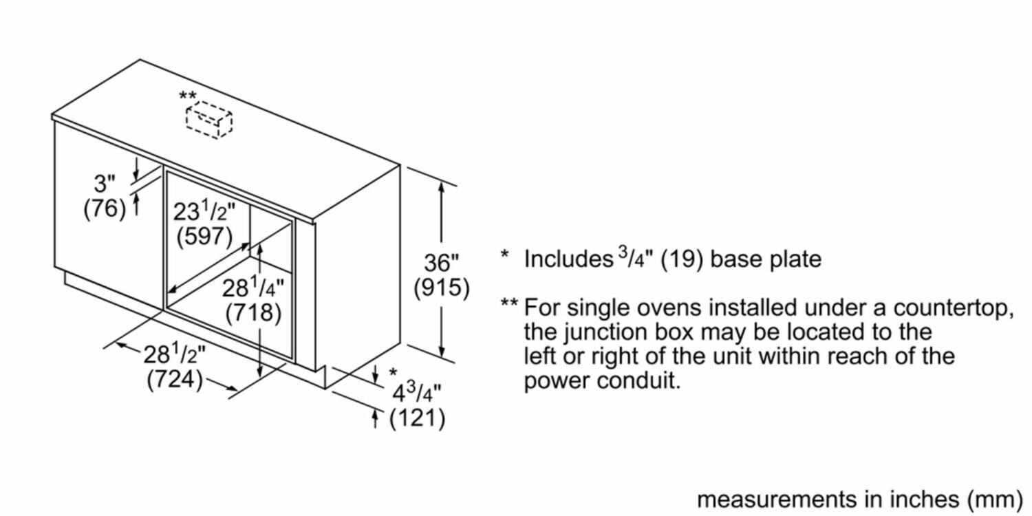 Bosch HBLP451RUC Benchmark Series, 30", Single Wall Oven, Ss, Eu Conv., Tft Touch Control, Right Swing