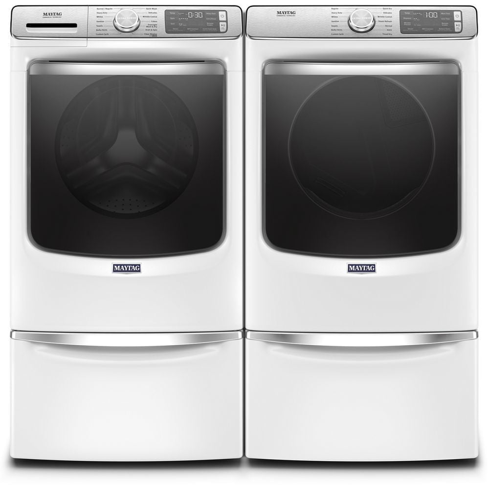 Maytag MGD8630HW Smart Front Load Gas Dryer With Extra Power And Advanced Moisture Sensing With Industry-Exclusive Extra Moisture Sensor - 7.3 Cu. Ft.