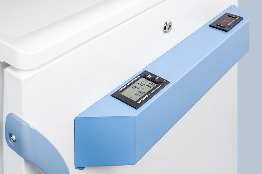 Summit FF7LBIMED2 Built-In Undercounter Auto Defrost Medical/Scientific All-Refrigerator With Front Control Panel Equipped With A Digital Thermostat And Nist Calibrated Thermometer/Alarm; Includes Front Lock, Hospital Grade Cord, And Internal Fan