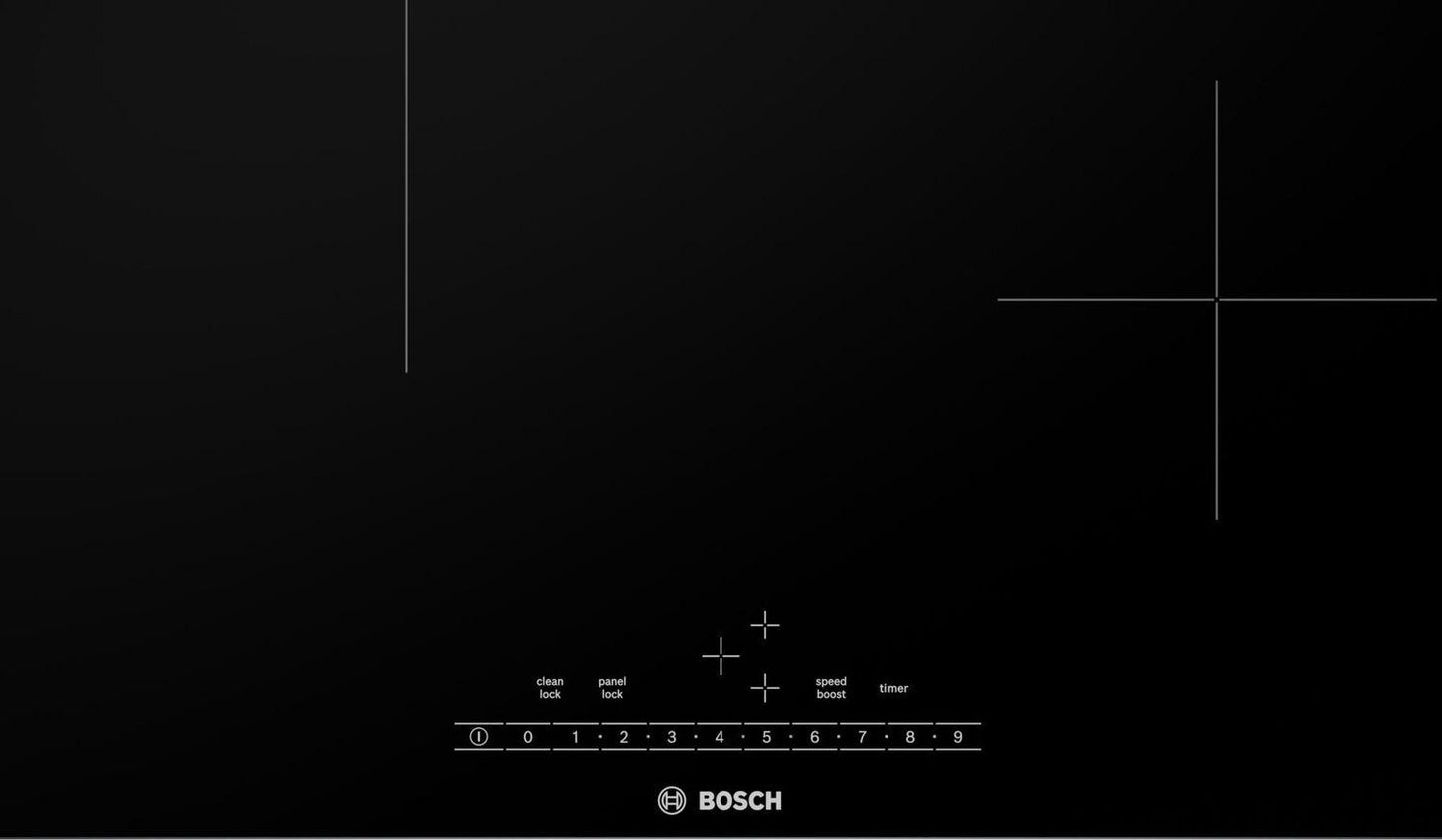 Bosch NIT5460UC 500 Series Induction Cooktop 24'' Black, Surface Mount Without Frame Nit5460Uc