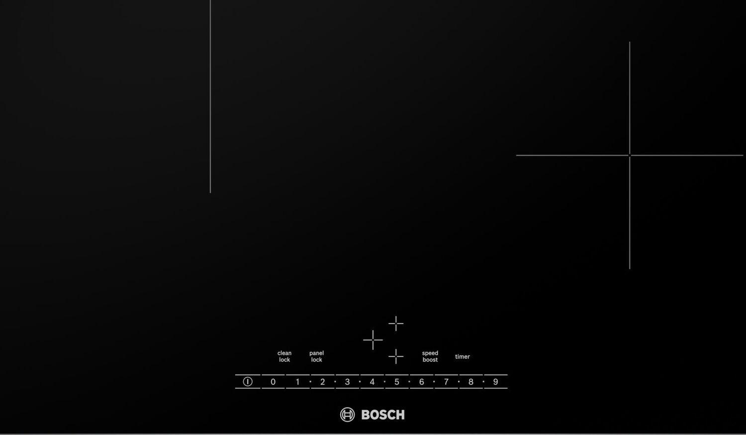 Bosch NIT5460UC 500 Series Induction Cooktop 24'' Black, Surface Mount Without Frame Nit5460Uc