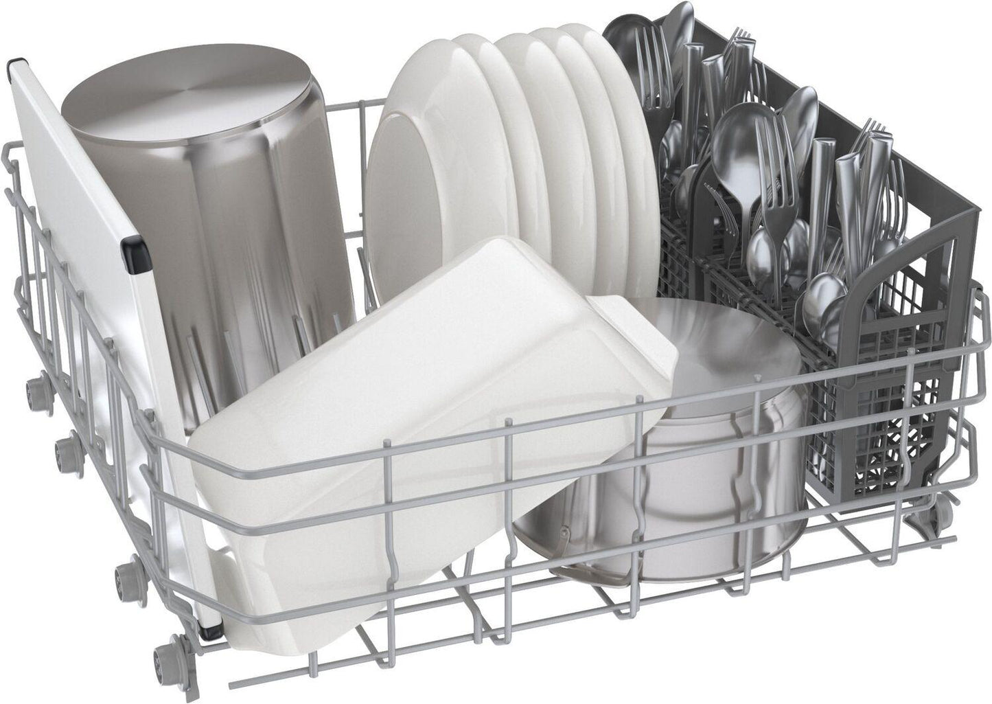 Bosch SHE4AEM2N 100 Plus Dishwasher 24" White