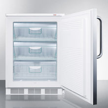 Summit VT65M7SSTB Commercial Freestanding Medical All-Freezer Capable Of -25 C Operation, With Stainless Steel Door And Towel Bar Handle