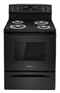 Amana ACR4503SFB 30-Inch Electric Range With Self-Clean Option - Black