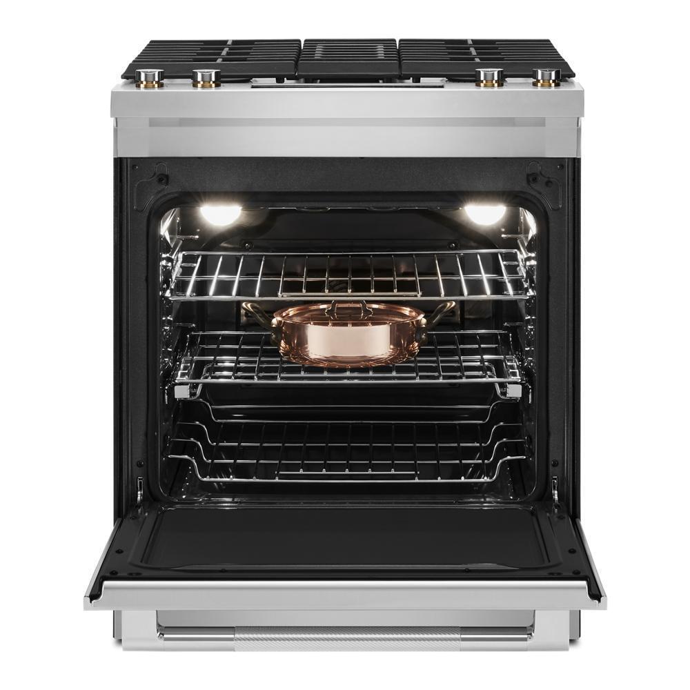 Jennair JDS1750ML 30" Dual-Fuel Downdraft Slide-In Range
