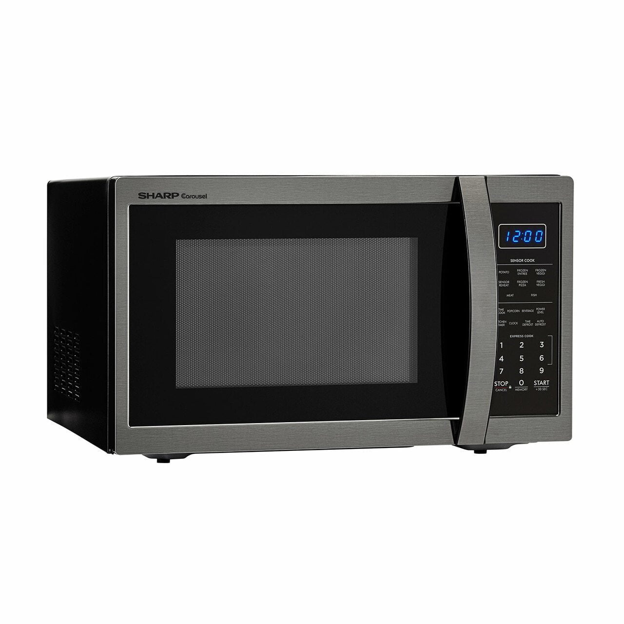 Sharp SMC1452CH 1.4 Cu. Ft. 1100W Sharp Black Stainless Steel Countertop Microwave Oven