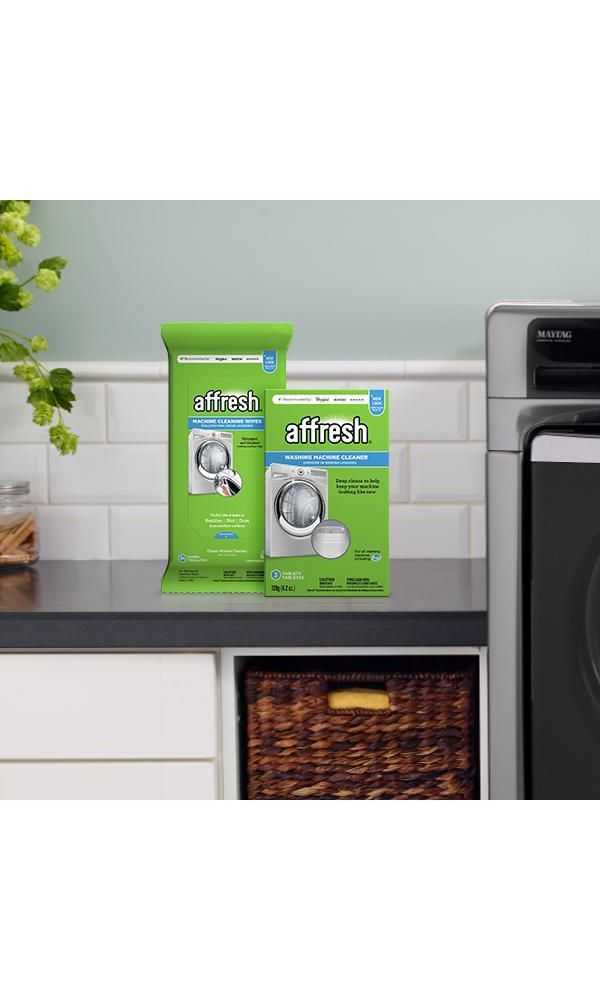 Whirlpool Affresh Washing Machine Cleaner, Cleans Front Load and Top Load  Washers, Including HE, 3 Tablets to Clean Washer Tubs