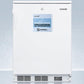 Summit FF6LW7NZ Commercially Approved Nutrition Center Series All-Refrigerator In White For Freestanding Use, With Front Lock And Digital Temperature Display