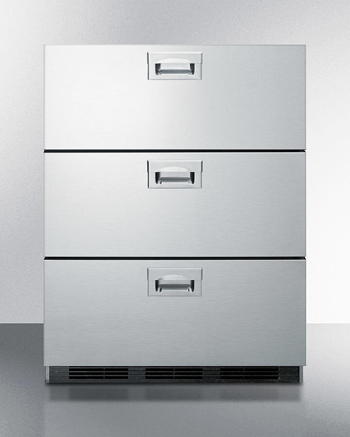 Summit SP6DBS7 24" Wide 3-Drawer All-Refrigerator