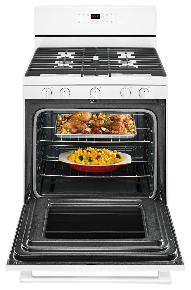 Maytag MGR6600FW 30-Inch Wide Gas Range With 5Th Oval Burner - 5.0 Cu. Ft.