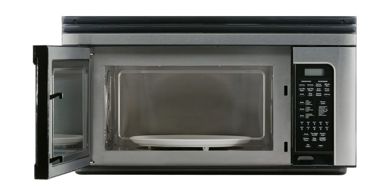 Sharp R1881LSY 1.1 Cu. Ft. 850W Sharp Stainless Steel Convection Over-The-Range Microwave Oven