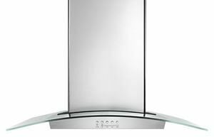 Amana WVW75UC6DS 36" Modern Glass Wall Mount Range Hood - Stainless Steel