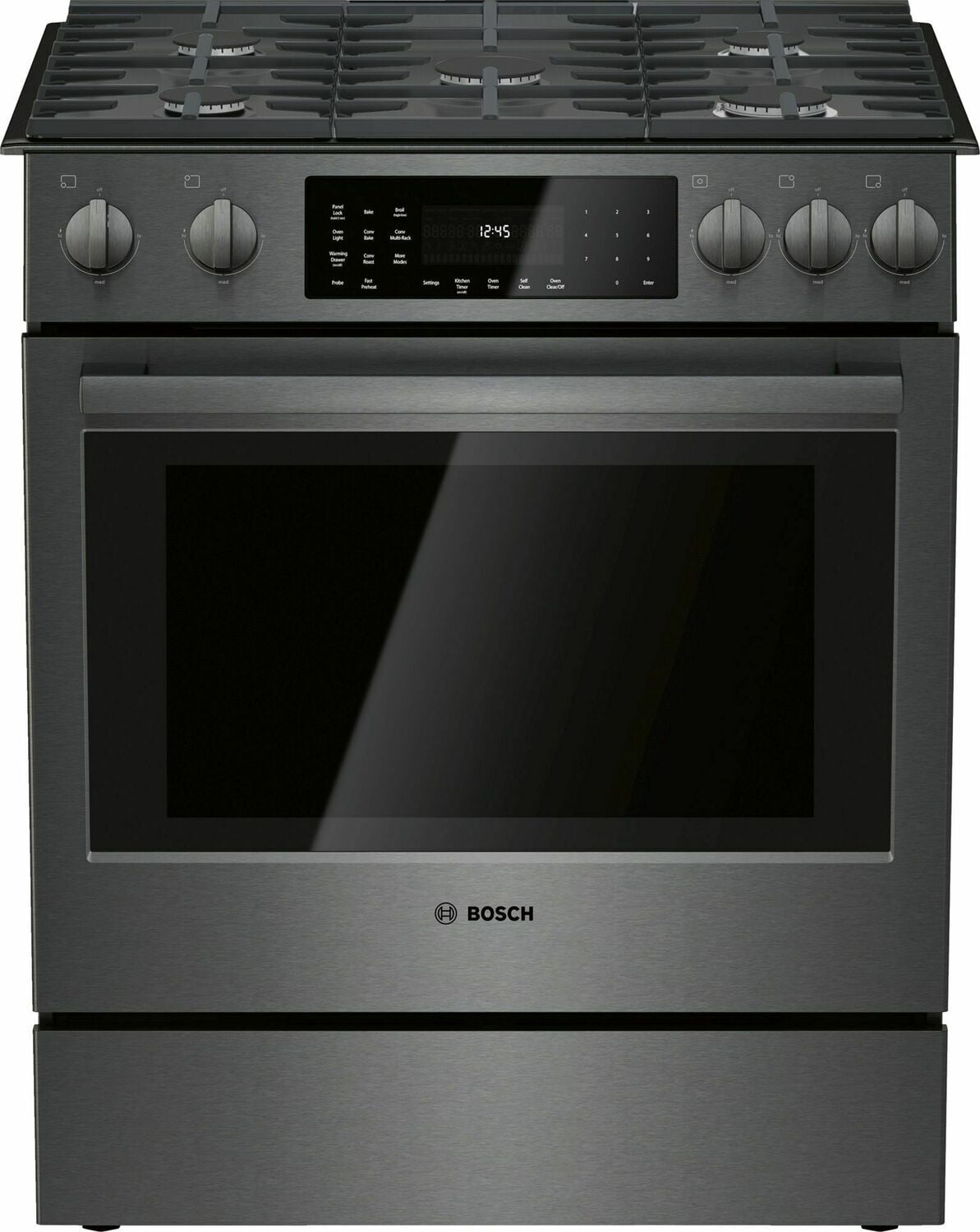Bosch HGI8046UC 800 Series Gas Slide-In Range 30'' Black Stainless Steel Hgi8046Uc