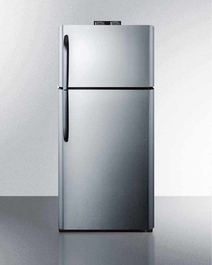 Summit BKRF18PL 18 Cu.Ft. Break Room Refrigerator-Freezer With Factory-Installed Nist Calibrated Alarm/Thermometers
