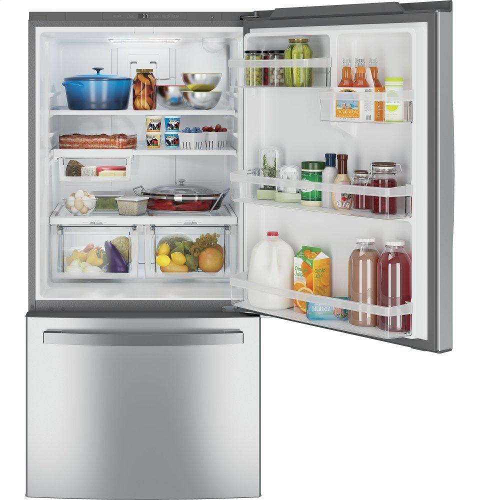 Ge Appliances GDE25EYKFS Ge® Energy Star® 24.8 Cu. Ft. Bottom-Freezer Drawer Refrigerator