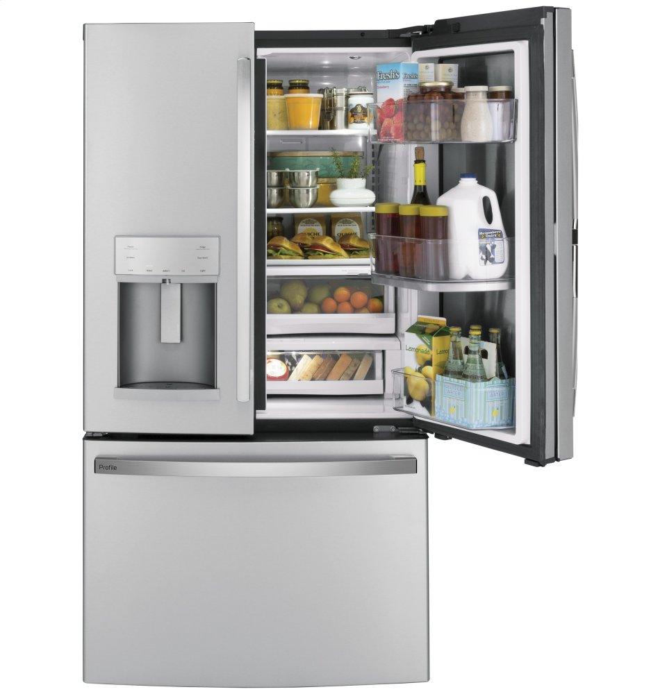 Ge Appliances PFD28KYNFS Ge Profile™ Series 27.7 Cu. Ft. Fingerprint Resistant French-Door Refrigerator With Door In Door And Hands-Free Autofill