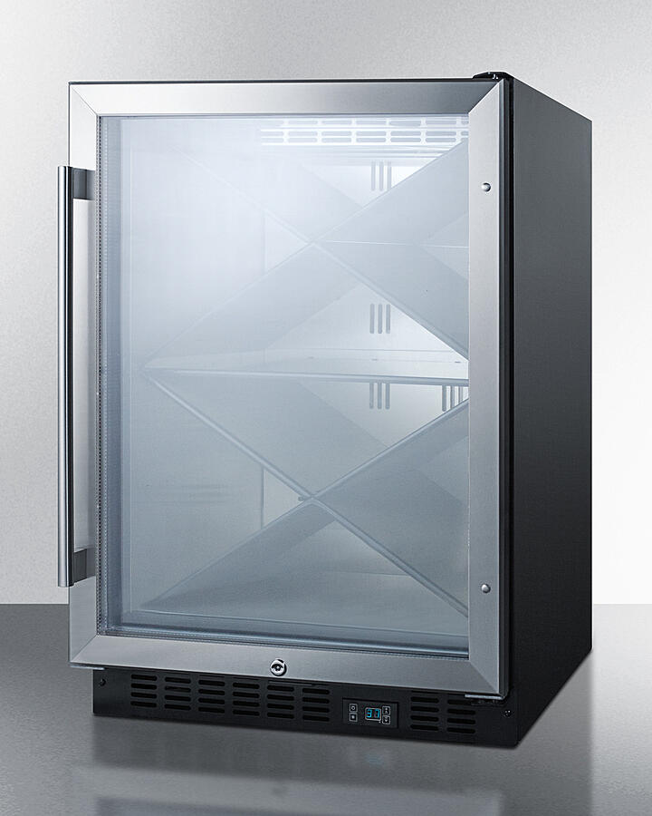 Summit SCR610BLX 24" Wide Single Zone Built-In Commercial Wine Cellar