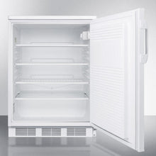 Summit FF7L Commercially Listed Freestanding All-Refrigerator For General Purpose Use, With Front Lock, Automatic Defrost Operation And White Exterior