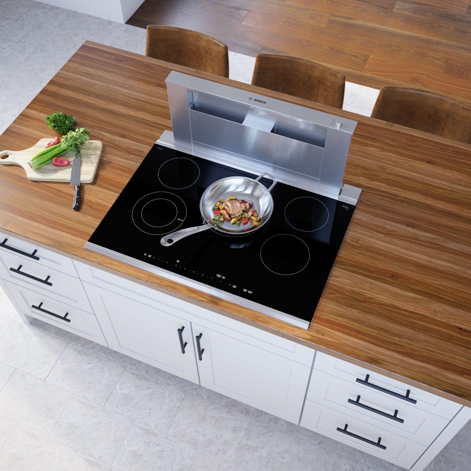 Bosch NETP069SUC Benchmark® Electric Cooktop 30'' Black, Surface Mount With Frame Netp069Suc