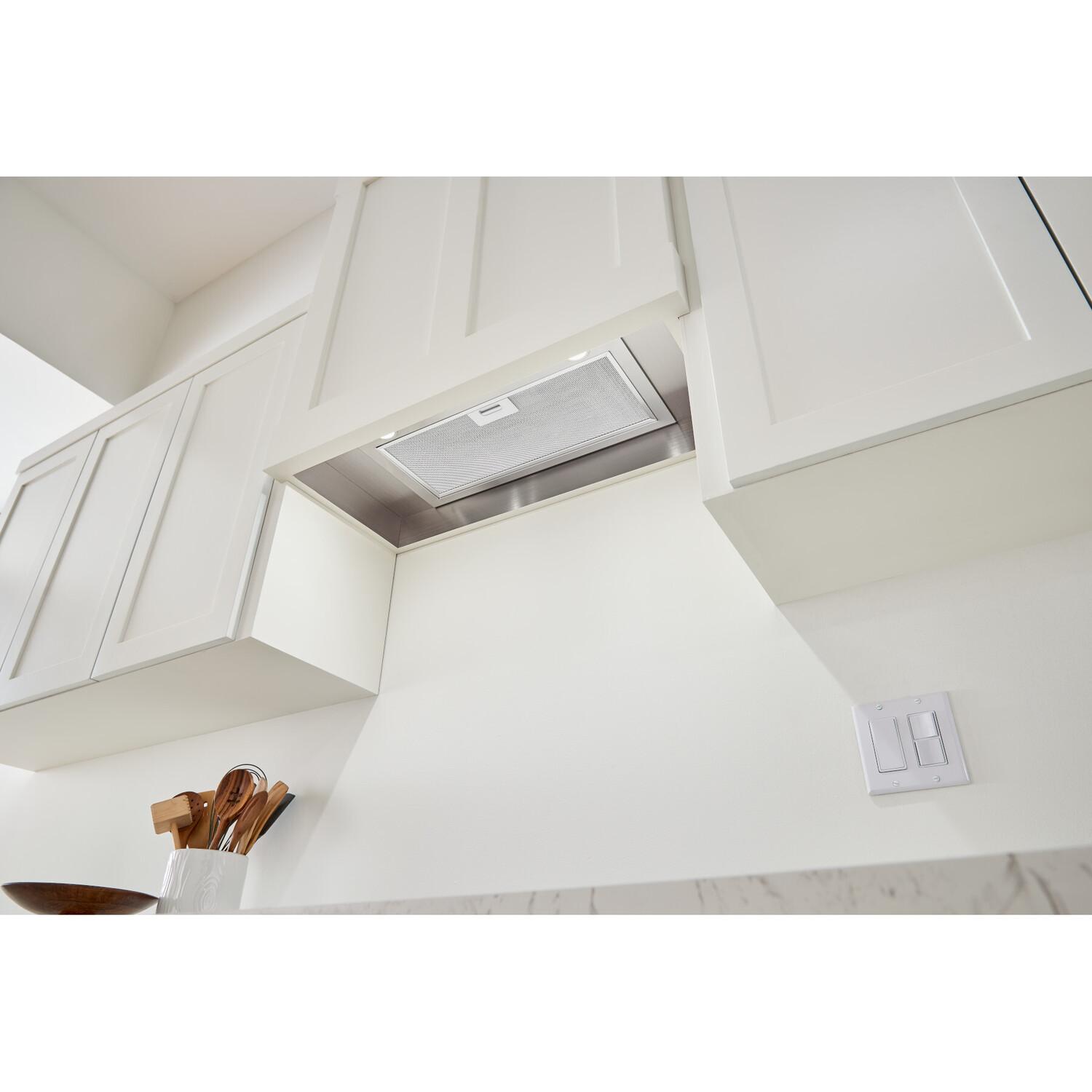 Broan PMA400SS Broan® 21-Inch Custom Range Hood Power Pack, 450 Max Blower Cfm, Stainless Steel, Ada, Energy Star Certified