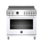 Bertazzoni PROF365INSBIT 36 Inch Induction Range, 5 Heating Zones, Electric Self-Clean Oven Bianco