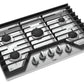 Whirlpool WCG77US0HS 30-Inch Gas Cooktop With Ez-2-Lift Hinged Cast-Iron Grates